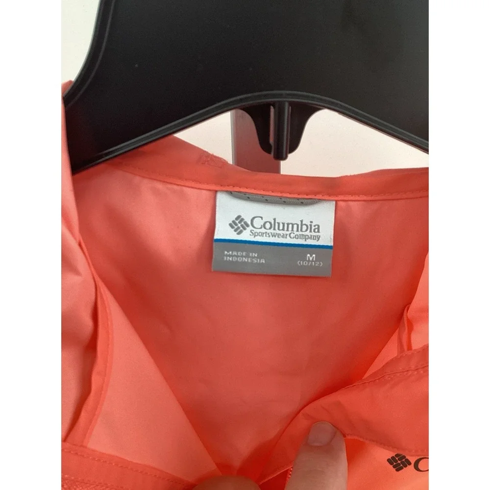 NEW Youth‎ Columbia Switchback II Waterproof Hooded Rain Jacket Medium  Peach